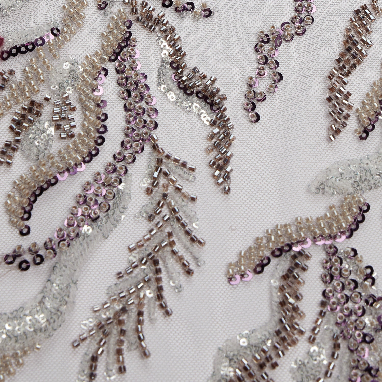 EMBROIDERED BEADED & SEQUINED LACE - Exquisite Fabric