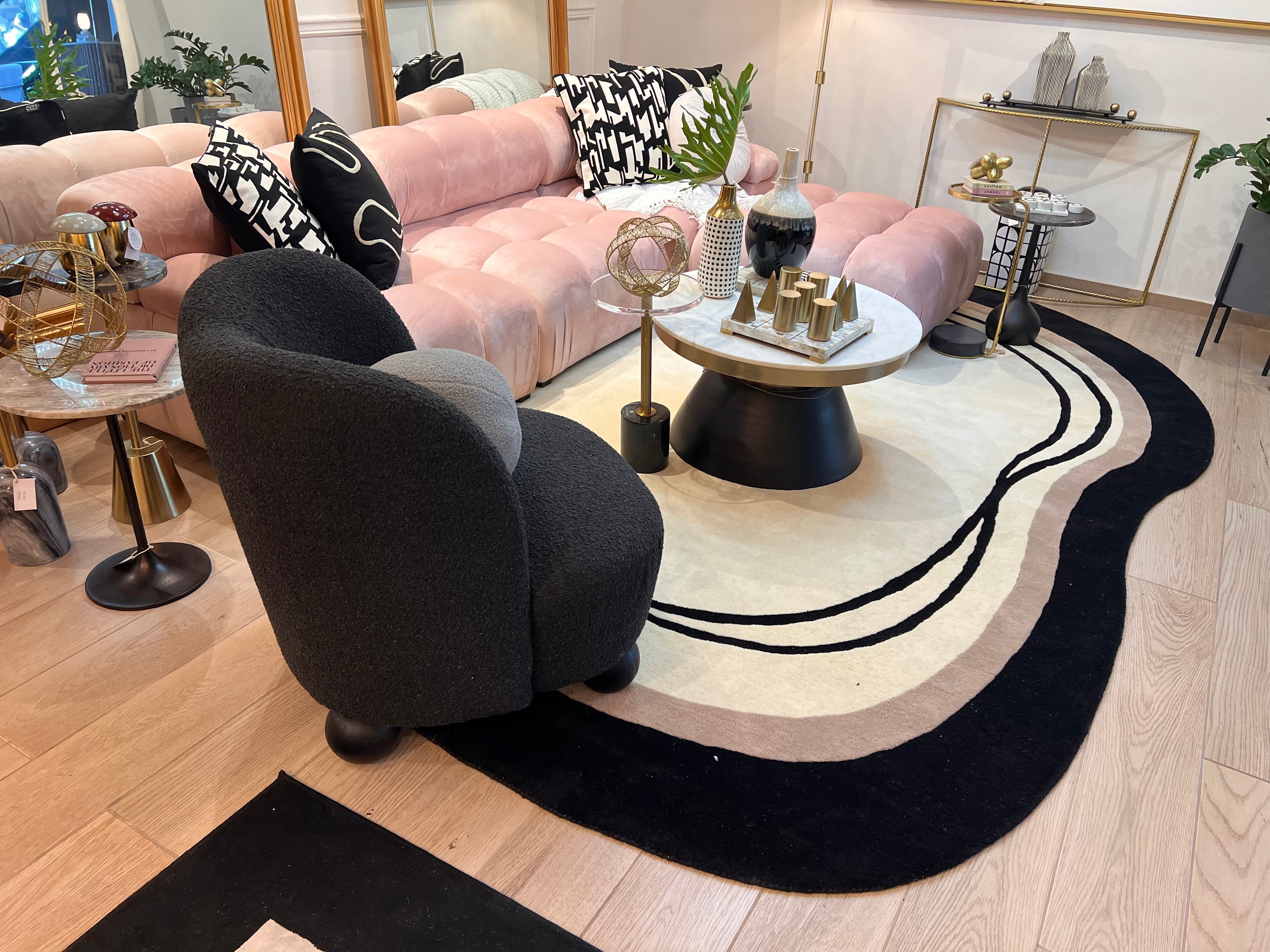 Beluga Tufted Design 57 Ivory Black