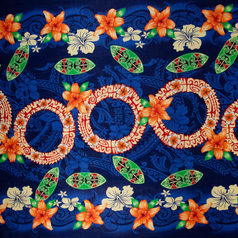 Rings of Polynesia Fabric | Rayon