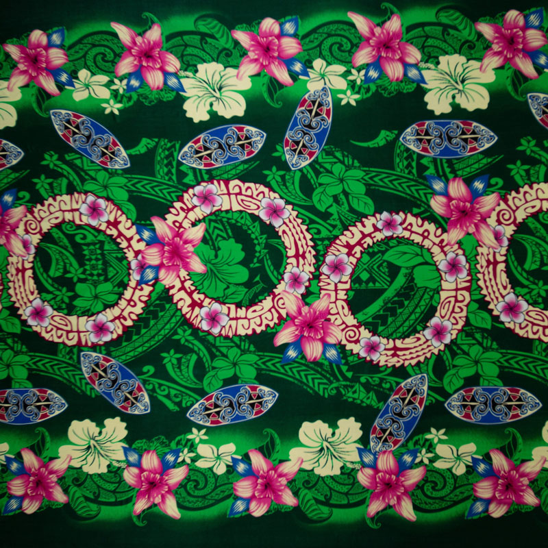 Rings of Polynesia Rayon Fabric | Islands Fabric