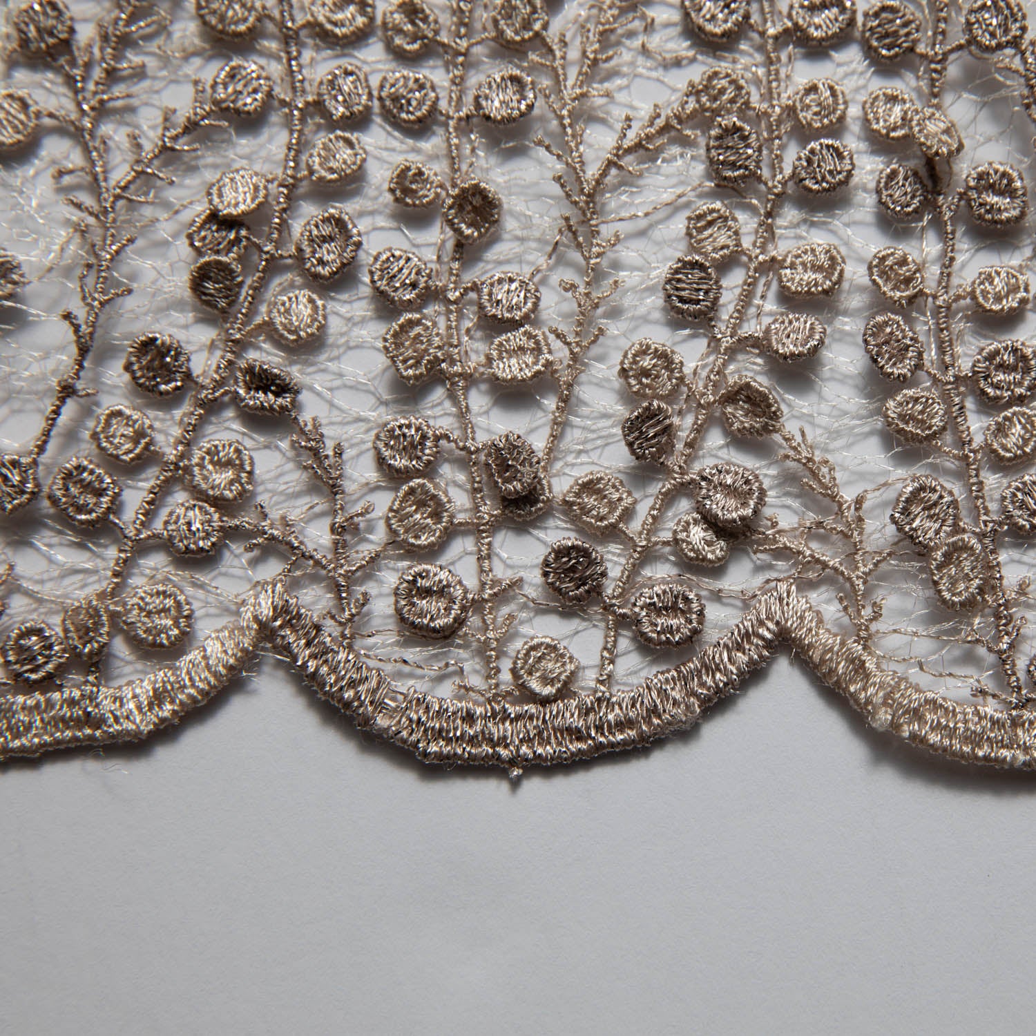 Seagull Tulle Lace Fabric MP/P Dalang Embroidered with Glorious Pattern 50/52" Wide | Exquisite Fabric