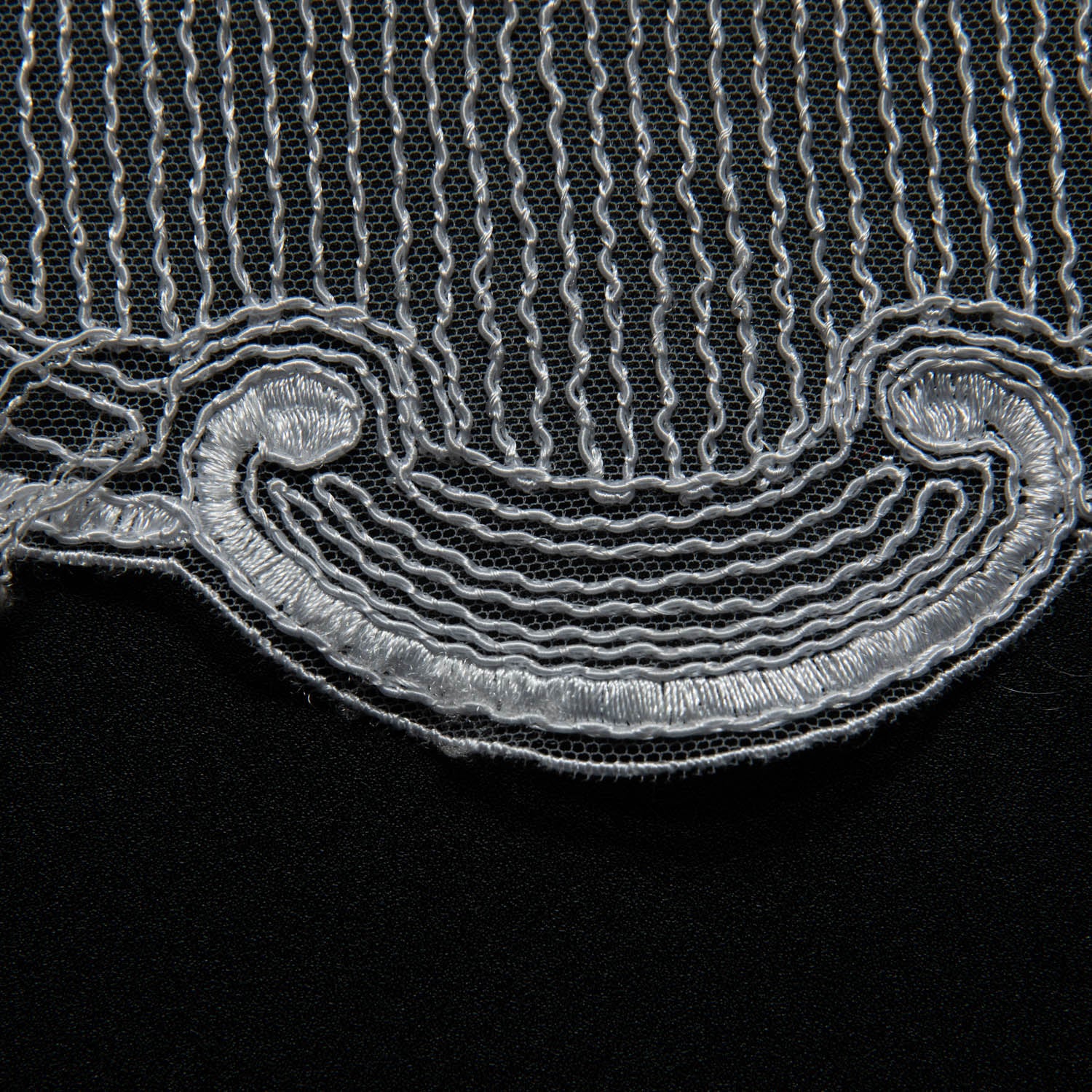 Tulle Lace Fabric Embroidery with Tape Work and Intricate Design 52" Wide | Exquisite Fabric