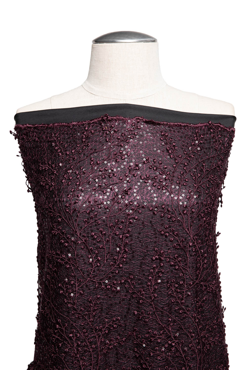 Spider Tulle Lace Fabric with Spangles & Sequins and Incredibly Rich & Elegant Pattern 52" Wide | Exquisite Fabric
