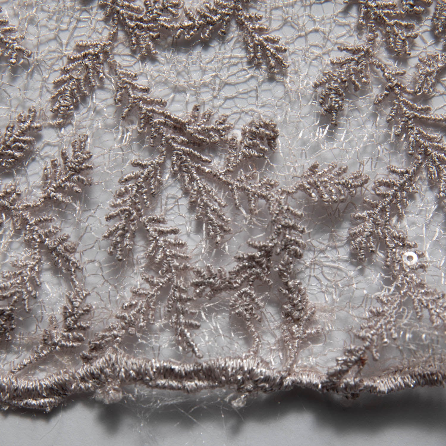 Embroidered Tulle Lace Fabric with Beautiful Intricate Design 50/52" Wide | Exquisite Fabric