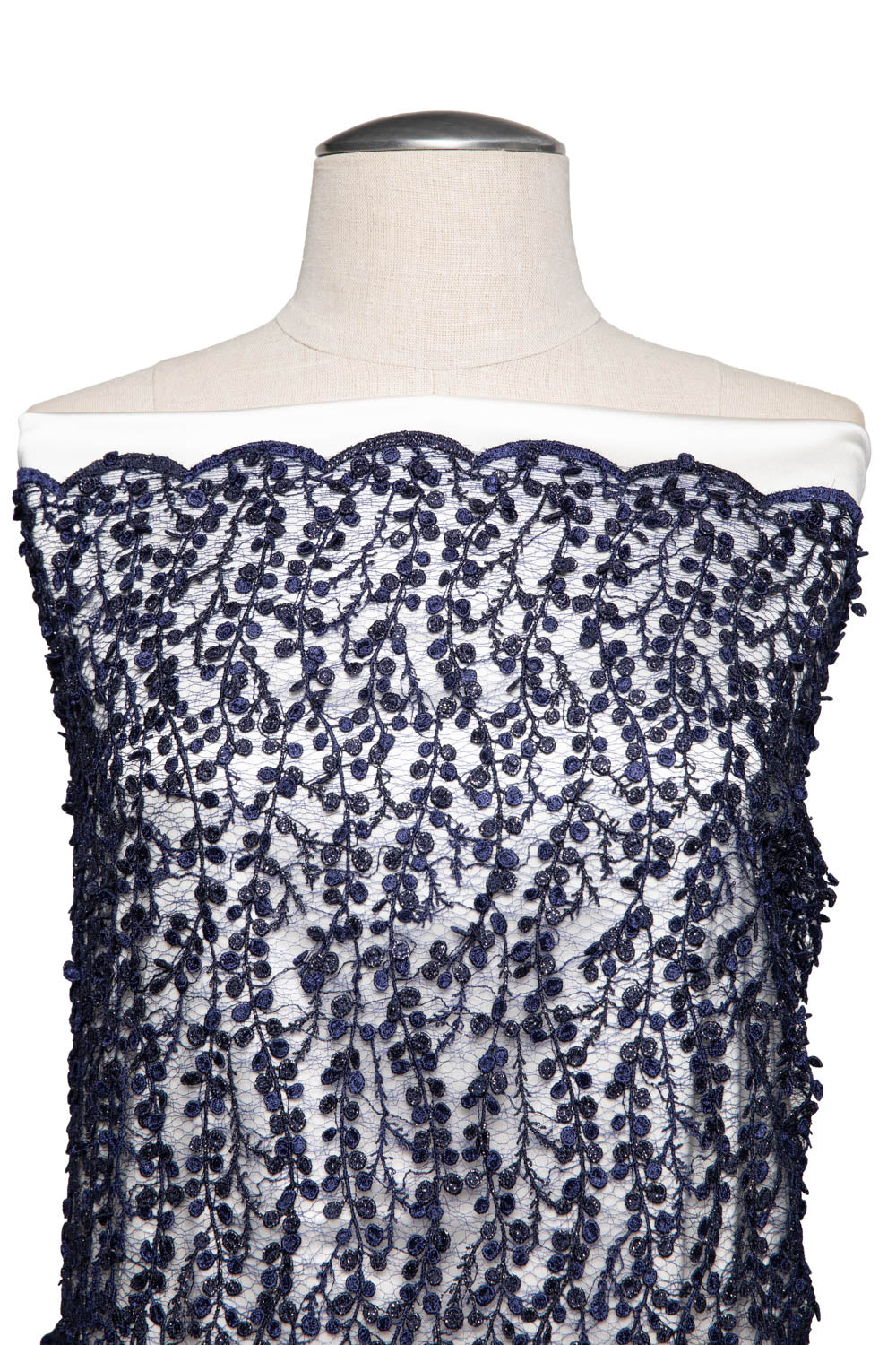 Seagull Tulle Lace Fabric MP/P Dalang Embroidered with Glorious Pattern 50/52" Wide | Exquisite Fabric