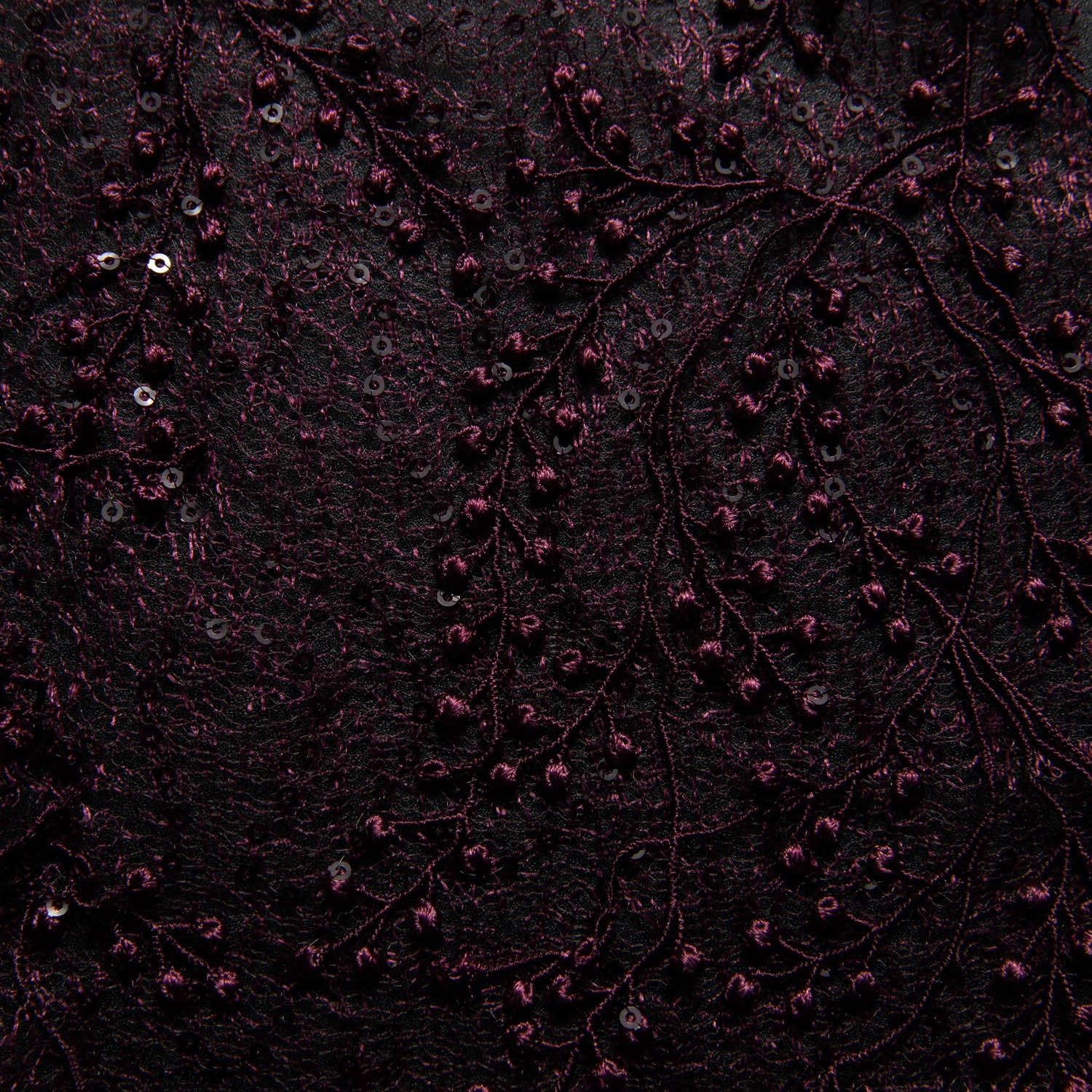 Spider Tulle Lace Fabric with Spangles & Sequins and Incredibly Rich & Elegant Pattern 52" Wide | Exquisite Fabric