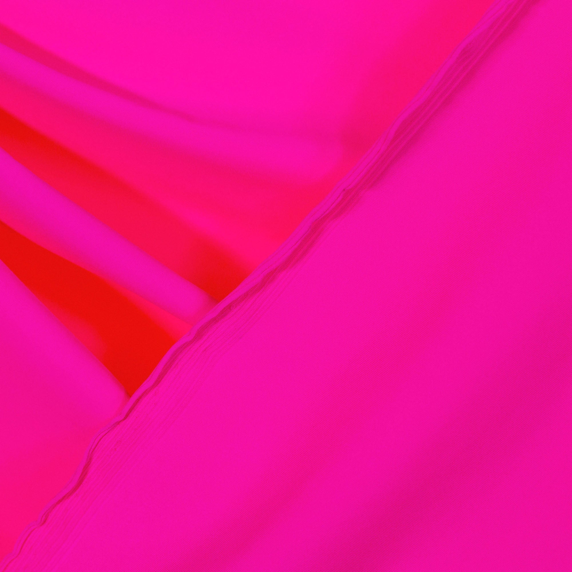 Nylon Spandex Matte Tricot Fabric 200 GSM Neon Pink | 4 Way Stretch