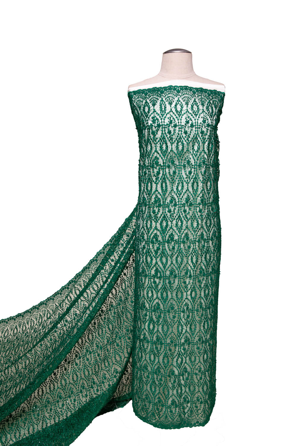 Susumi Lace Tulle Fabric Embroidered Metallic w/Sequins with Exquisite Design 100% Polyester 50/52" Wide | Exquisite Fabric