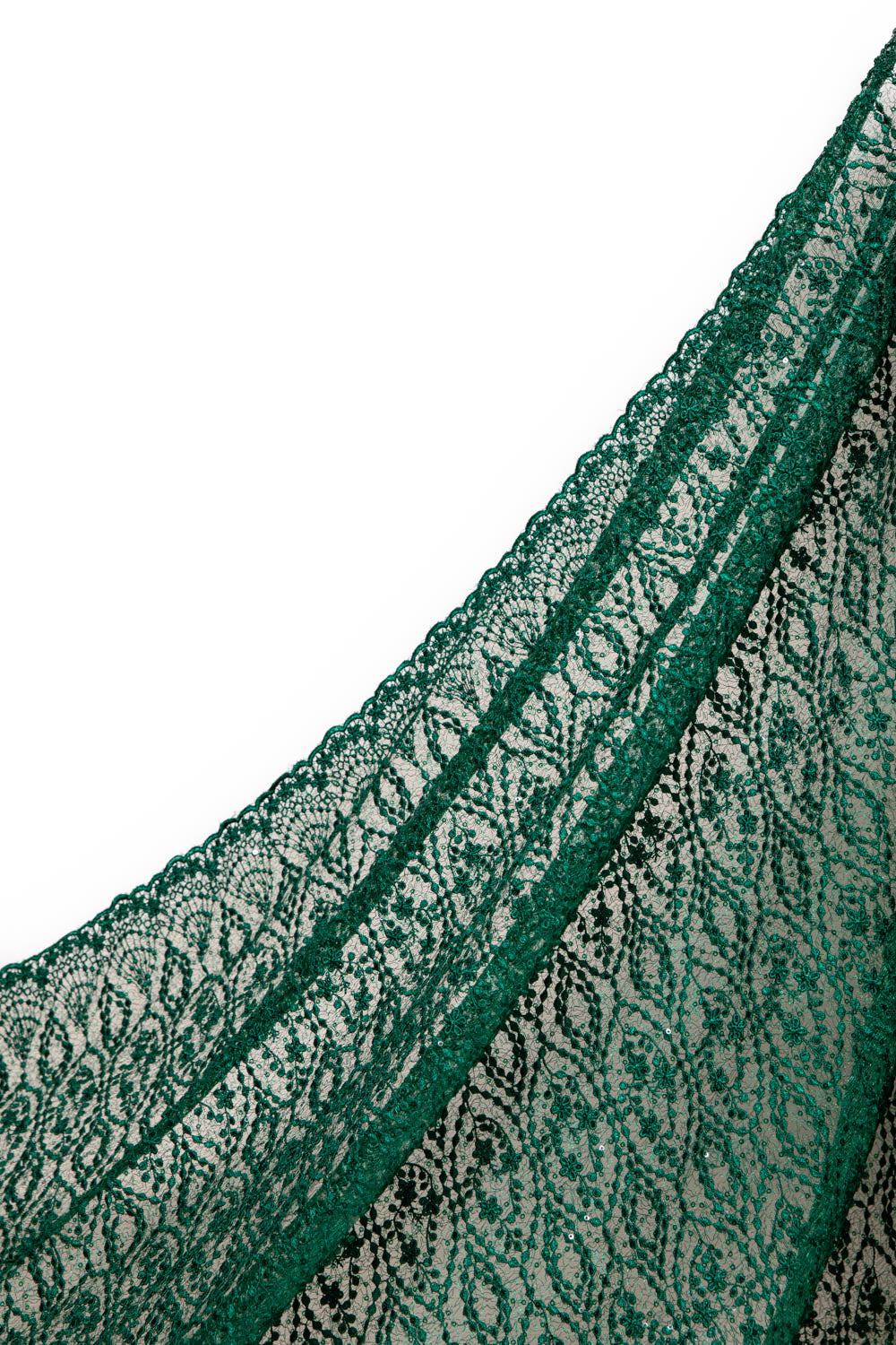 Susumi Lace Tulle Fabric Embroidered Metallic w/Sequins with Exquisite Design 100% Polyester 50/52" Wide | Exquisite Fabric
