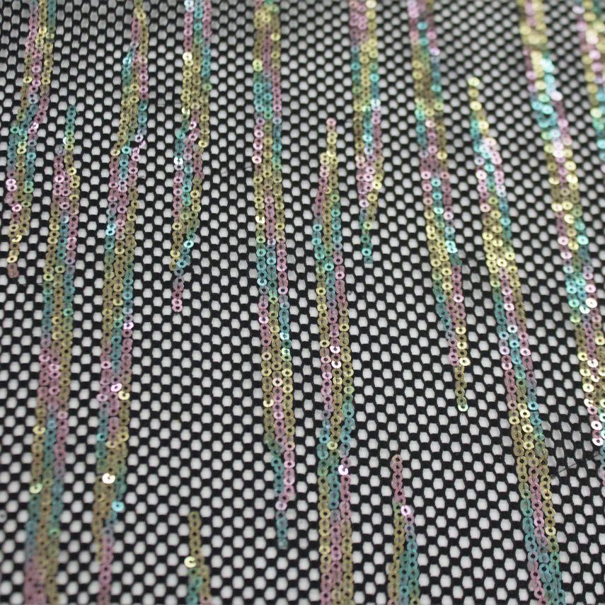 Flair Stretch Netting Sequin Fabric | Blue Moon Fabrics
