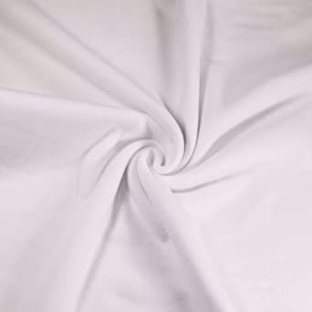 Premium White Sweatshirt Fleece Fabric 60" - Polyester Cotton Blend