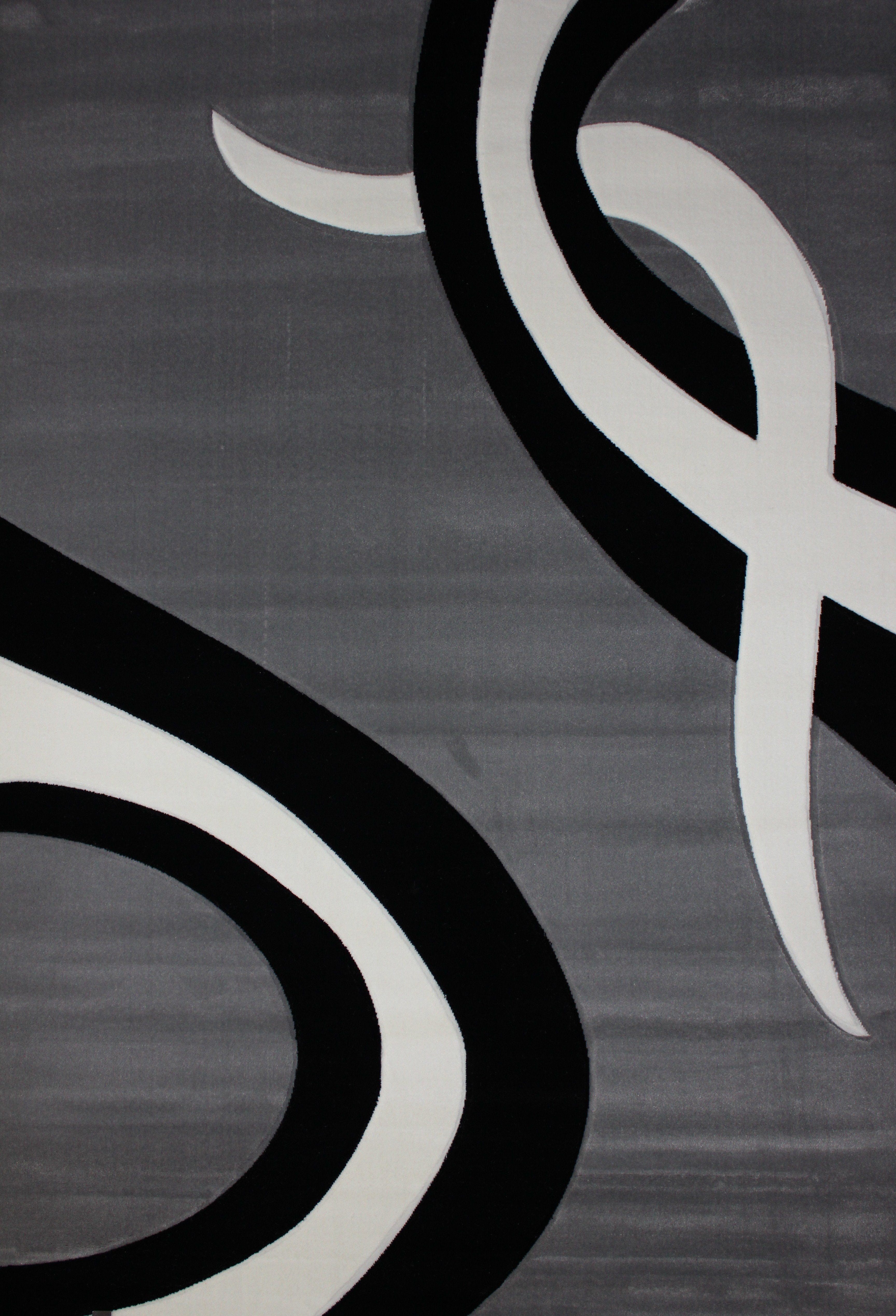 Soft Cozy 3D Look Red Black Gray Design Area Rug/ Carpet