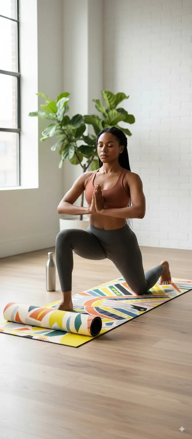 Leah Duncan Bird Yoga Mat – 6mm Eco-Friendly, Artistic Non-Slip Mat for All Yoga Styles