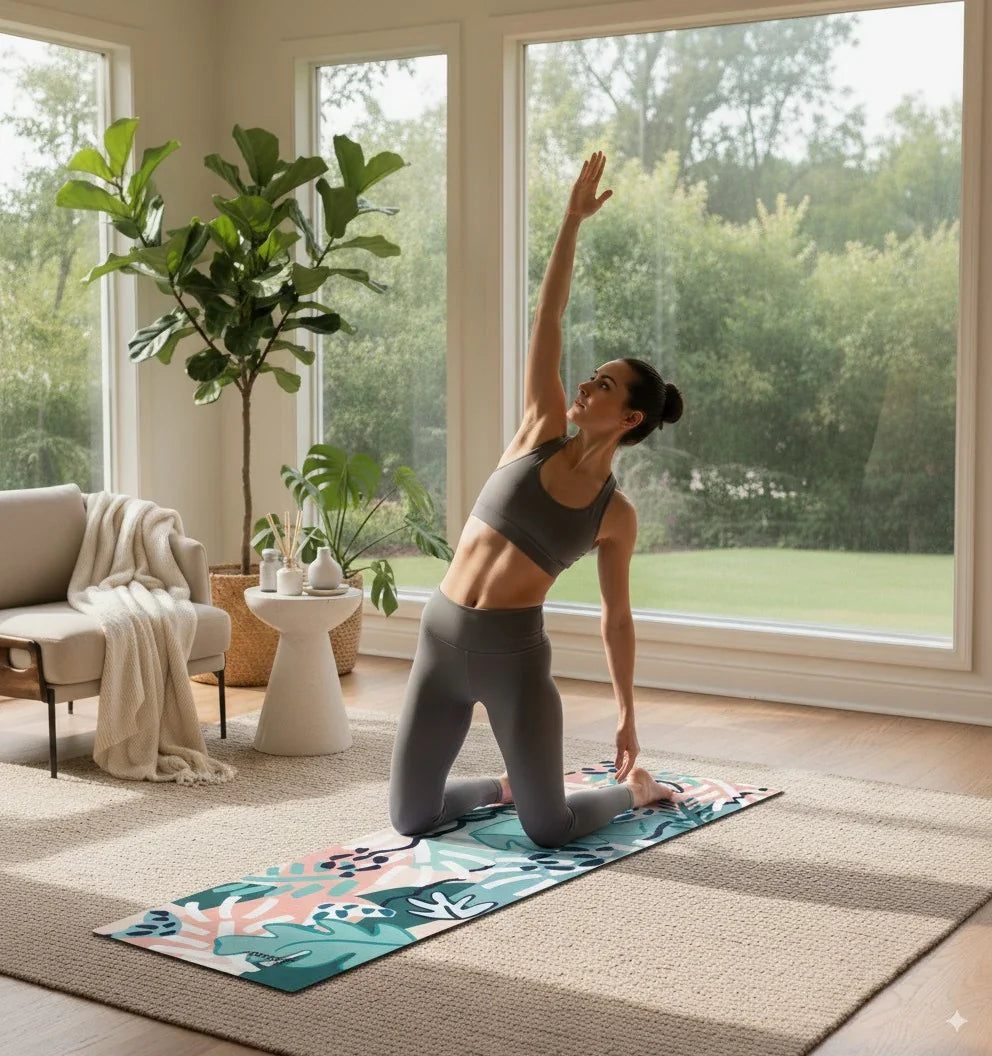 Dora Jungle Yoga Mat – 6mm Non-Slip, Eco-Friendly & Artist-Designed | Yune Yoga