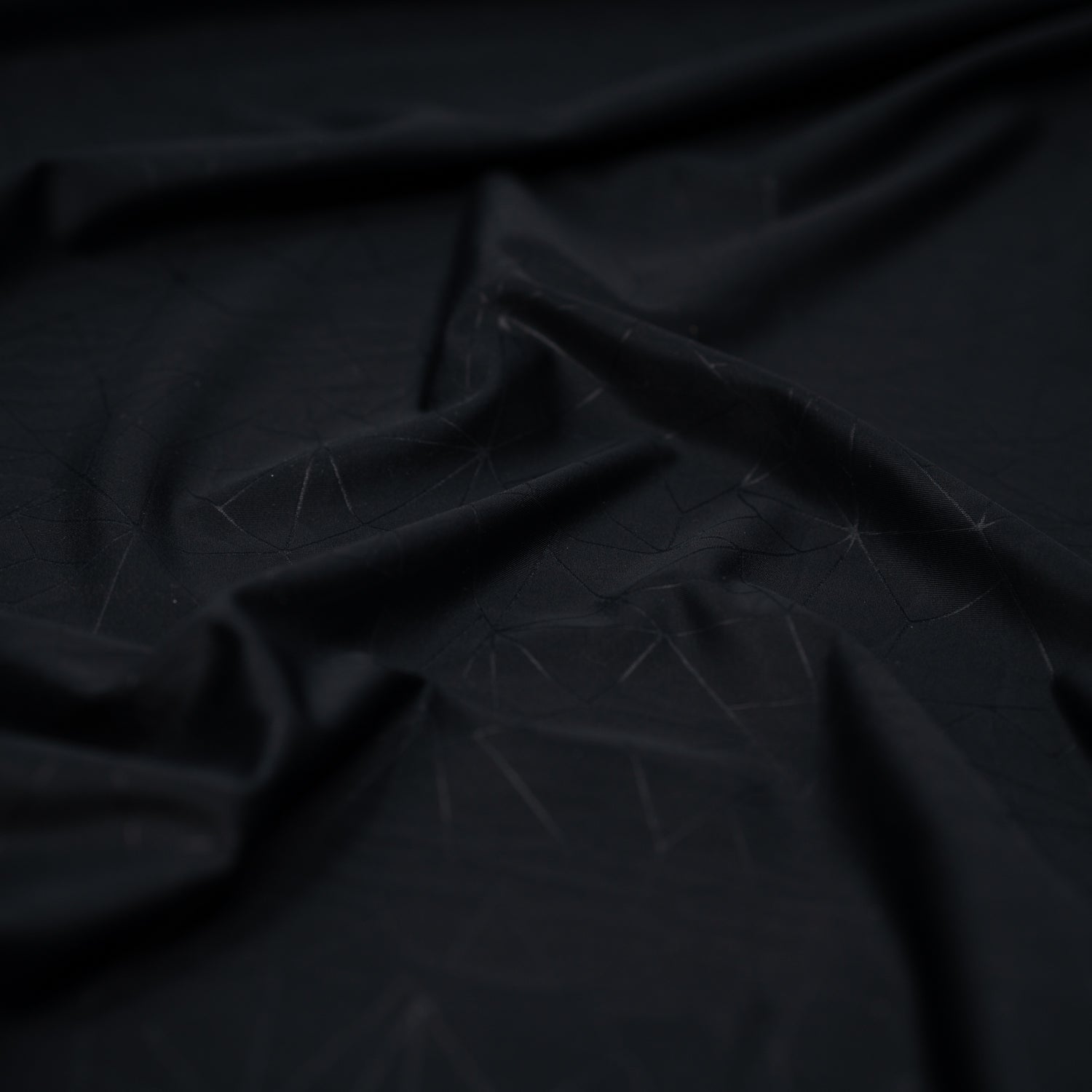 Geometric Embossed Matte Nylon Spandex Tricot Fabric | Blue Moon Fabrics