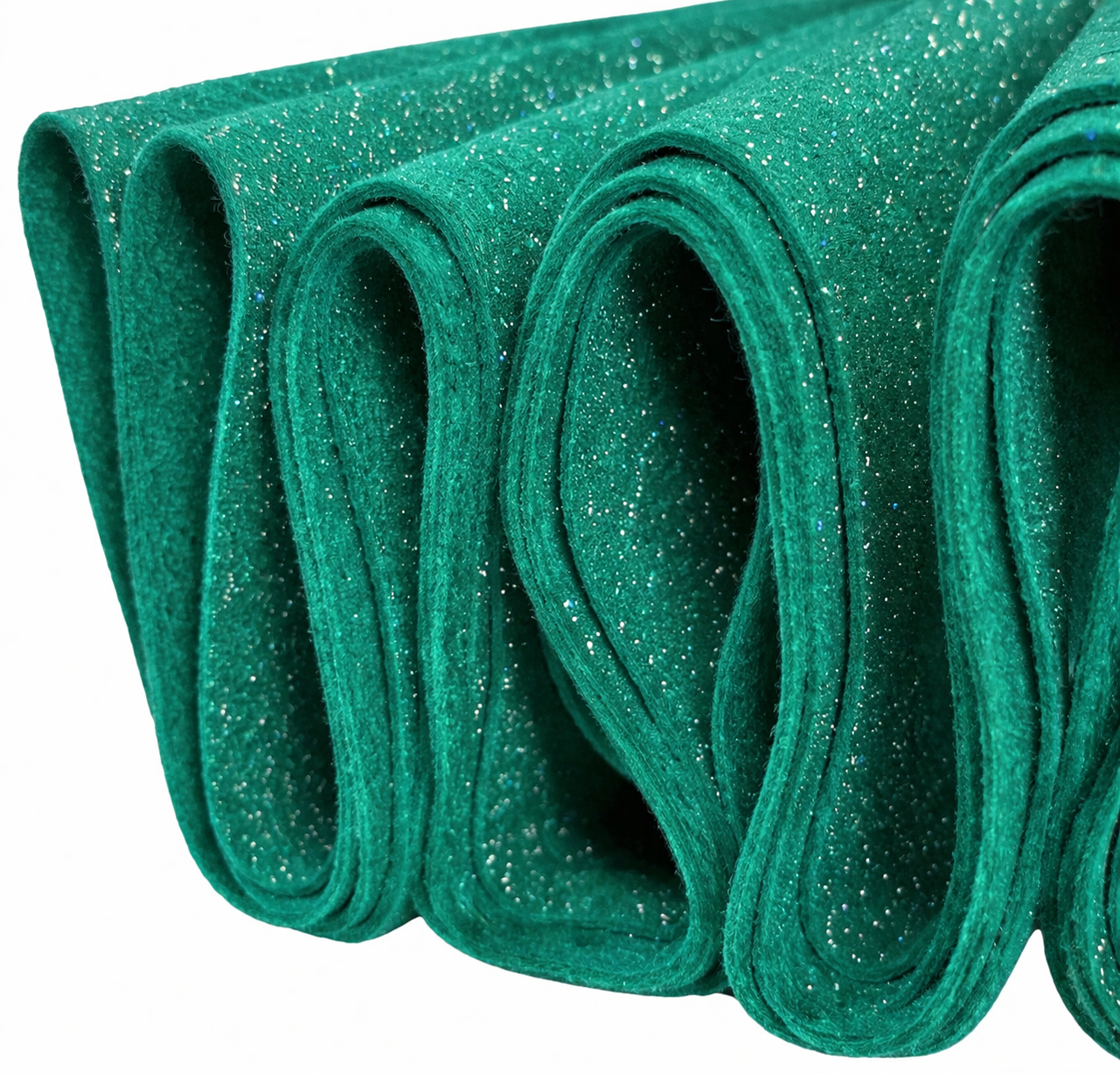 FabricLA Glitter Felt Fabric by The Yard – 60 Inch Wide Sparkly Felt, Non-Shedding Mess-Free Glitter Fabric for Crafts, Costumes & Decor – Easy Cut & Sew