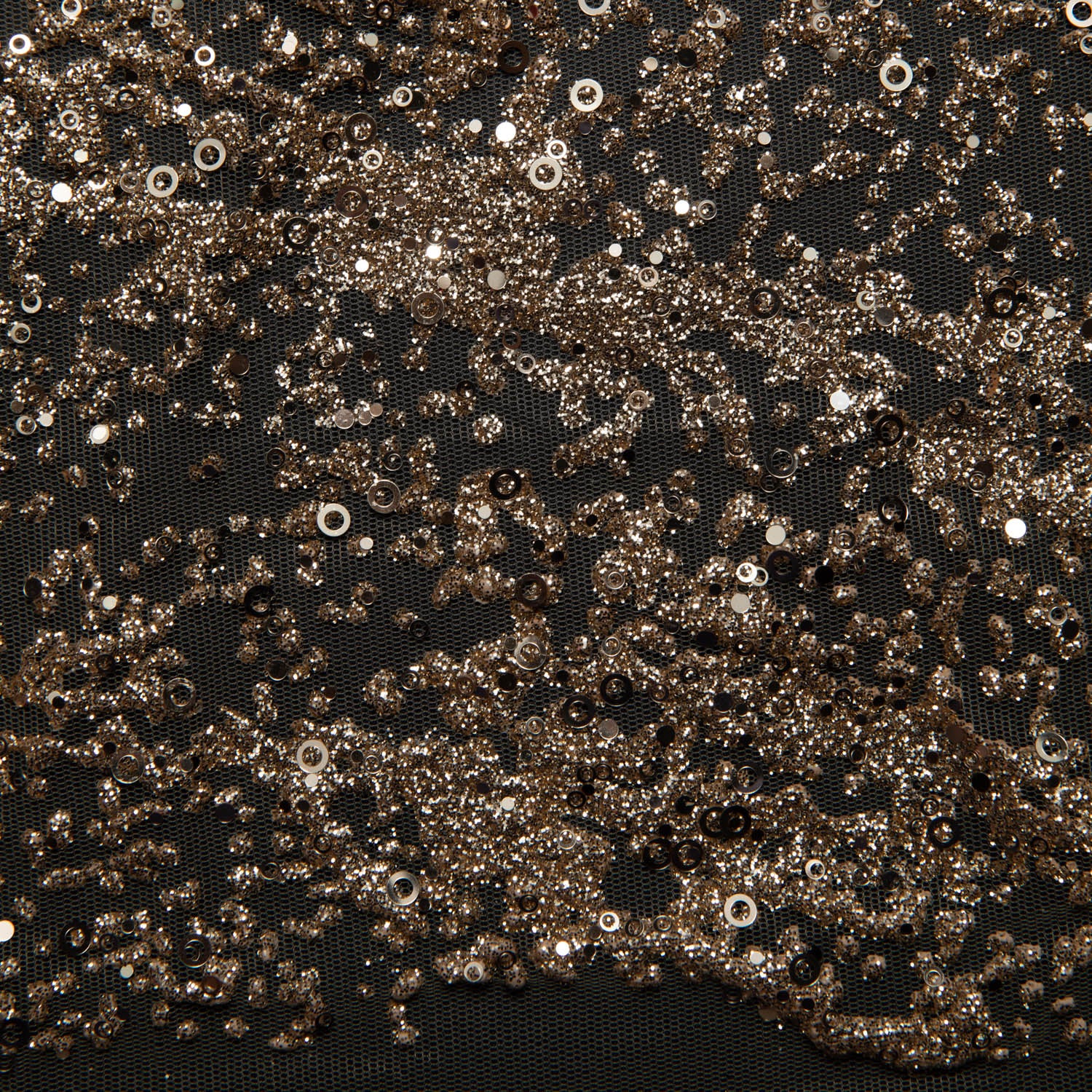GOLD  P/SOFT LACE FABRIC GLITTER 56/58" WIDE | Exquisite Fabric