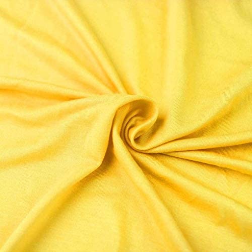 Cotton Spandex Jersey Knit Fabric | 12oz Golden Yellow