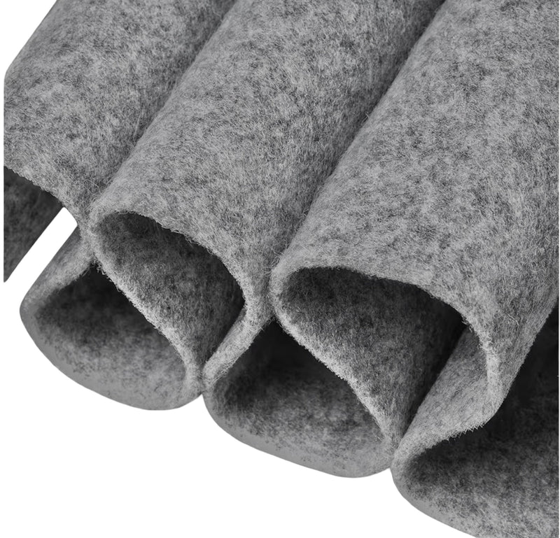 Acrylic Felt Fabric 1.6mm – Heather Grey, 72" 160 GSM | By the Yard