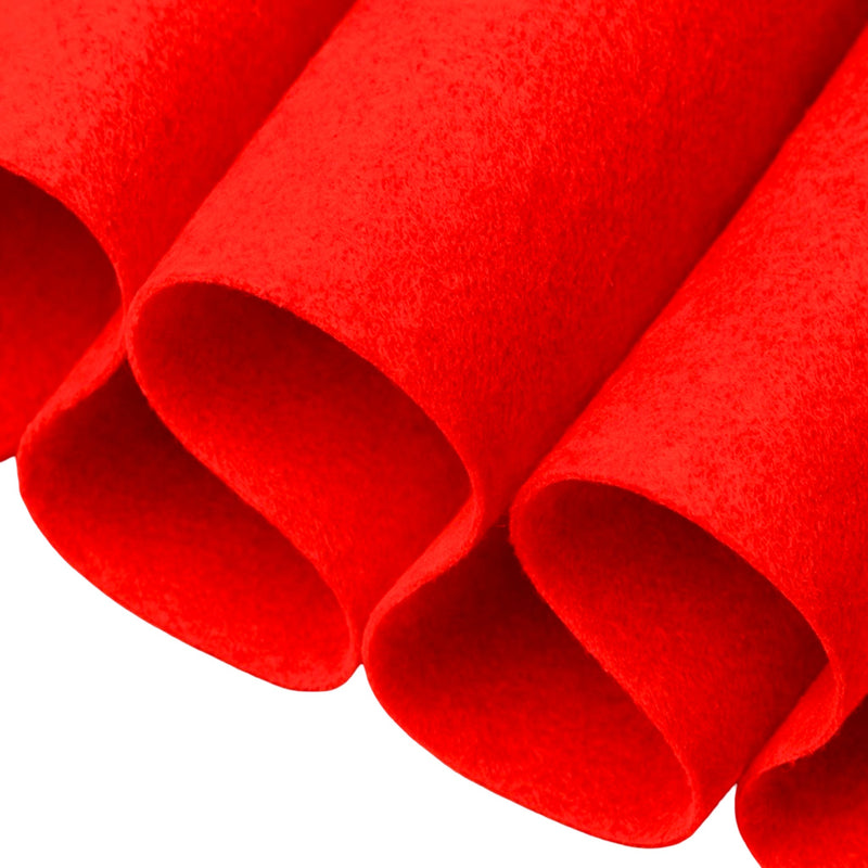 Acrylic Felt Fabric 1.6mm – Hot Orange 72" Wide, 160 GSM | By the Yard
