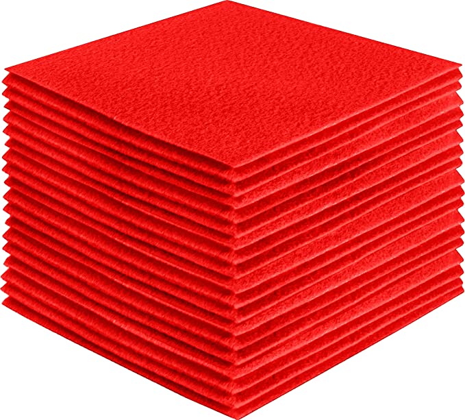 Acrylic Felt Craft Sheet Packs – Hot Orange | Soft Felt for DIY Crafts