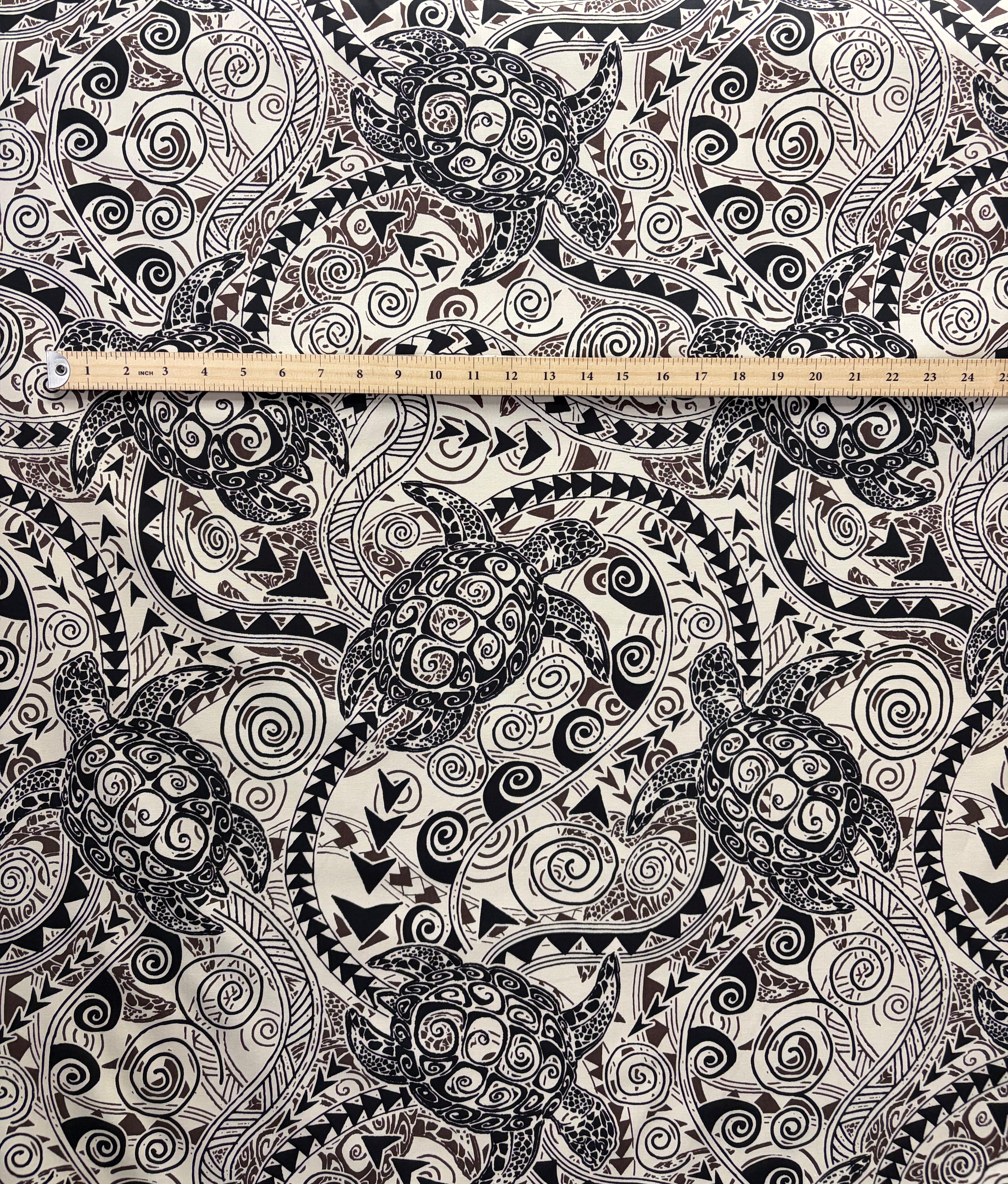 Tiki Turtle All Over Cotton Fabric | Islands Fabric