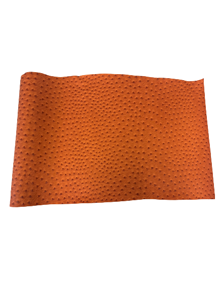 Saratoga Ostrich Faux Leather Vinyl Fabric