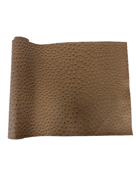 Saratoga Ostrich Faux Leather Vinyl Fabric