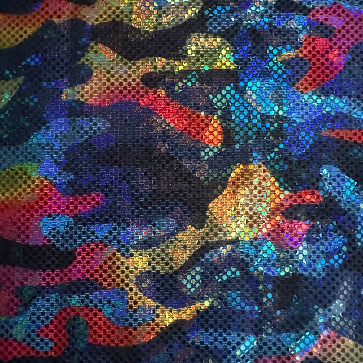 Army Stretch Poly Spandex Hologram Digital Design Fabric | Spandex Palace