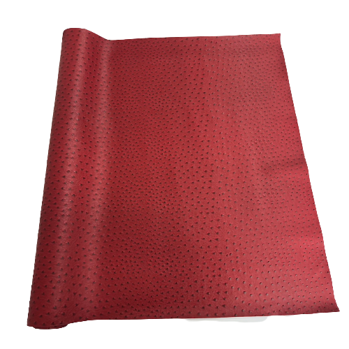 Saratoga Ostrich Faux Leather Vinyl Fabric