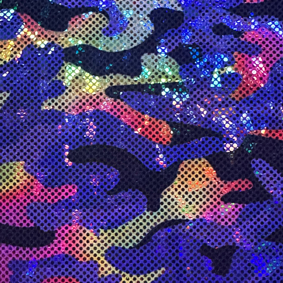 Army Stretch Poly Spandex Hologram Digital Design Fabric | Spandex Palace