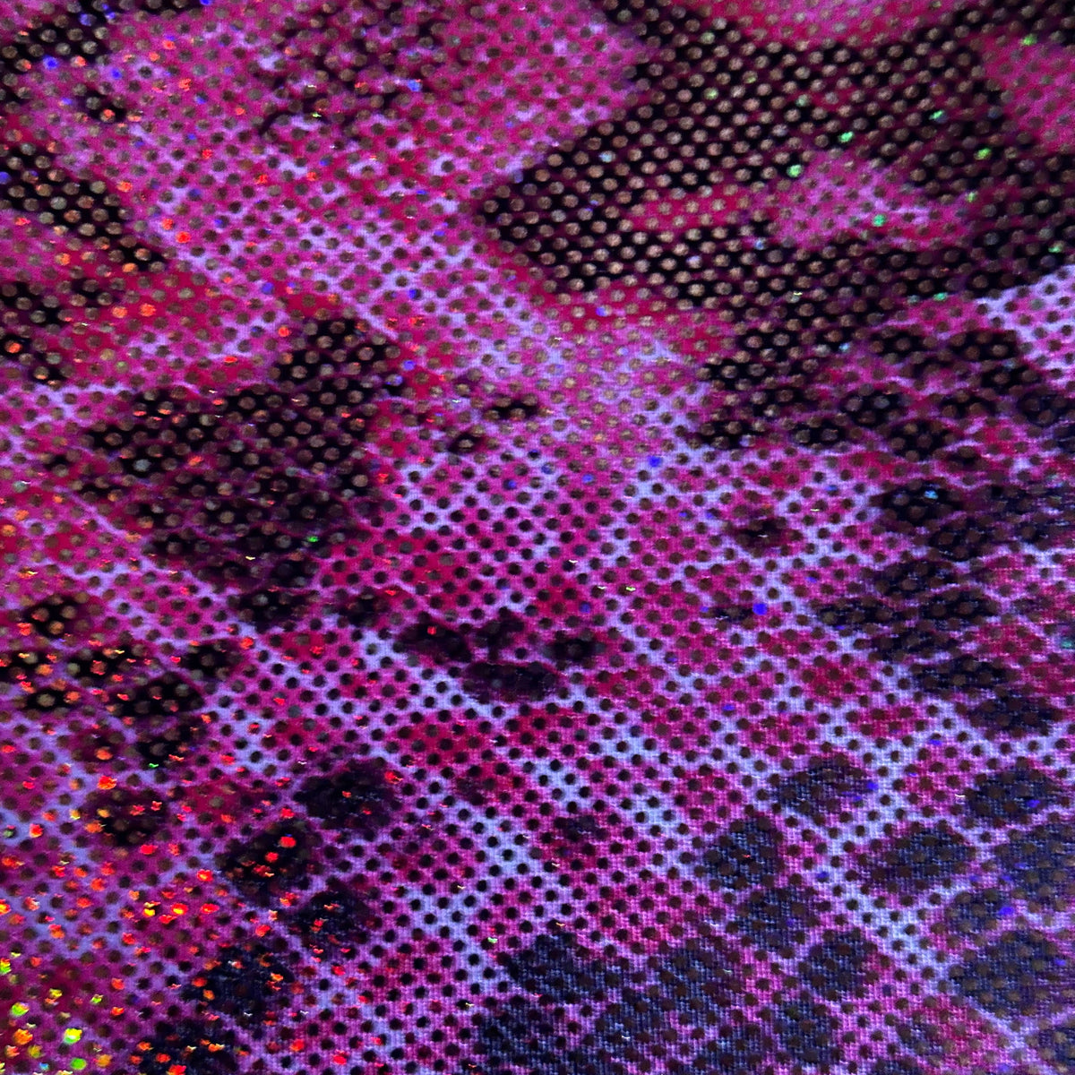 Exotic Snake Foil Print 4-Way Stretch Polyetser Fabric| Spandex Palace