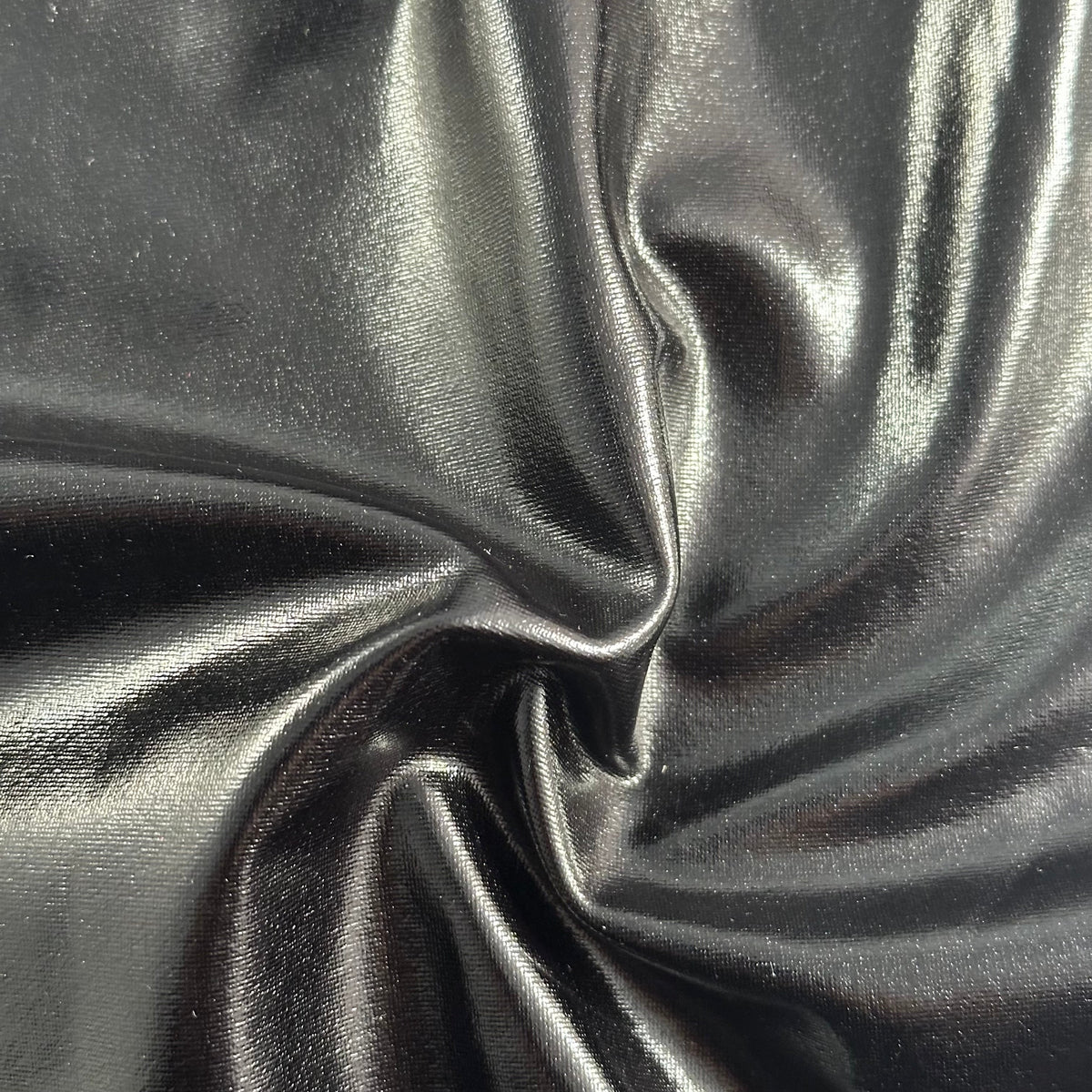 Metallic Liquid Foil 2-Way Stretch Poly Spandex Fabric| Spandex Palace