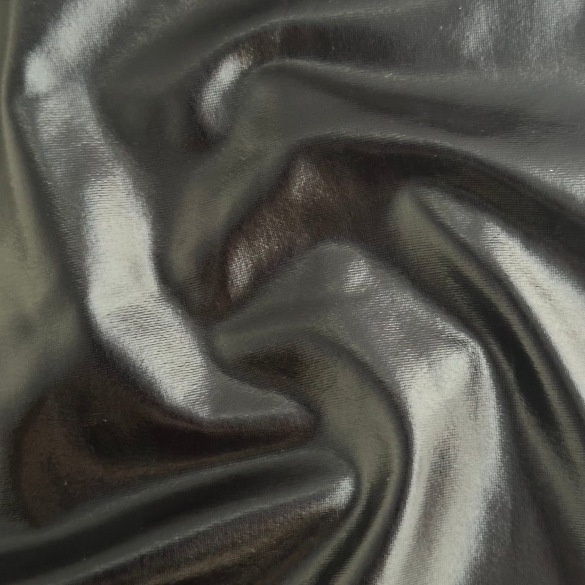 Metallic Liquid Foil 2-Way Stretch Poly Spandex Fabric| Spandex Palace