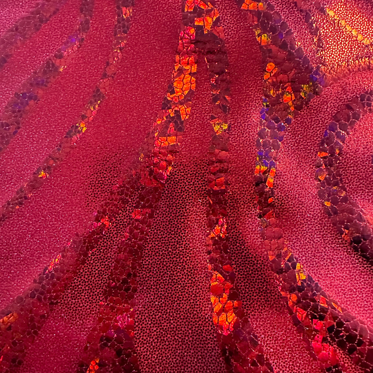 Stellar 4-Way Paisley Foggy Foil Nylon Spandex Fabric | Spandex Palace