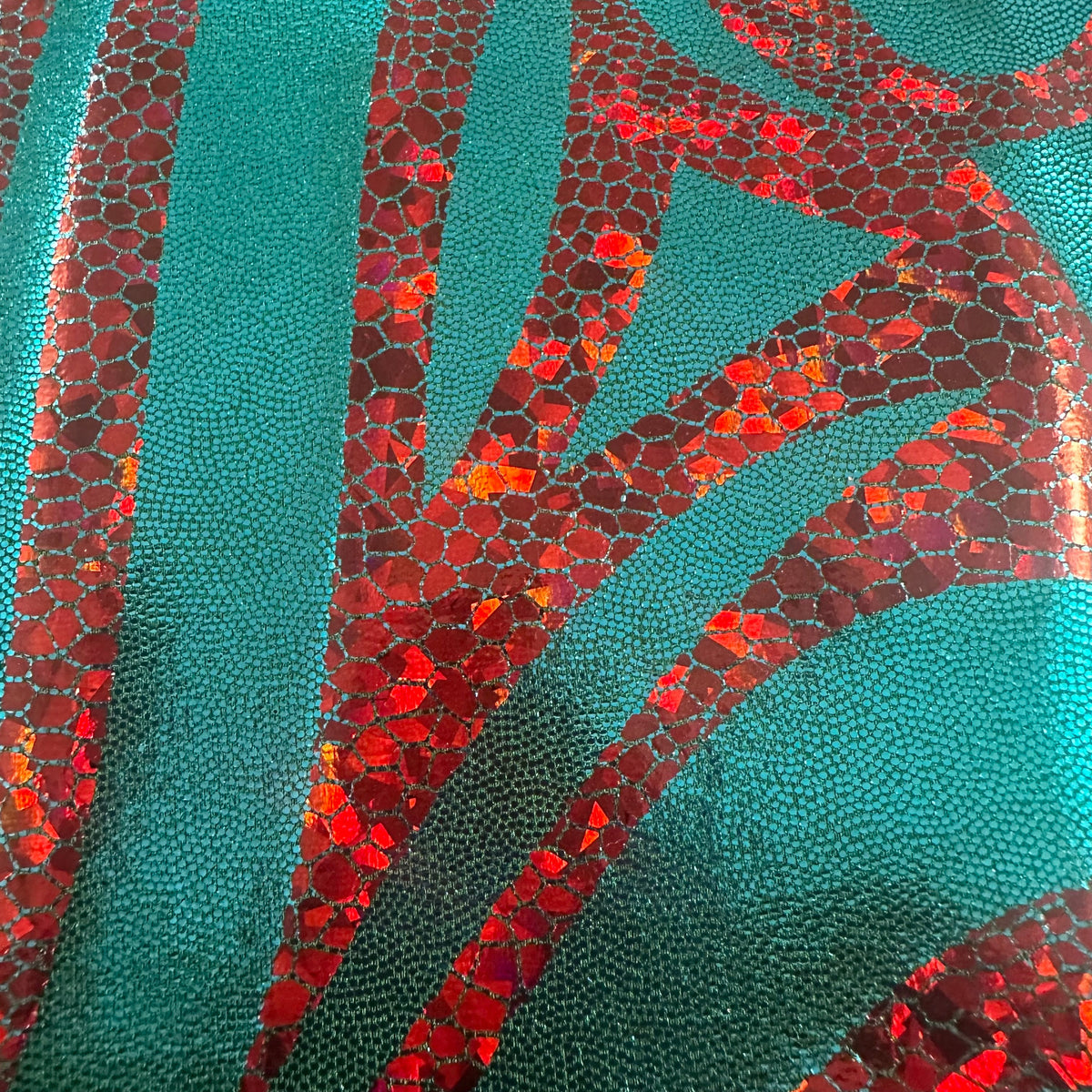 Stellar 4-Way Paisley Foggy Foil Nylon Spandex Fabric | Spandex Palace