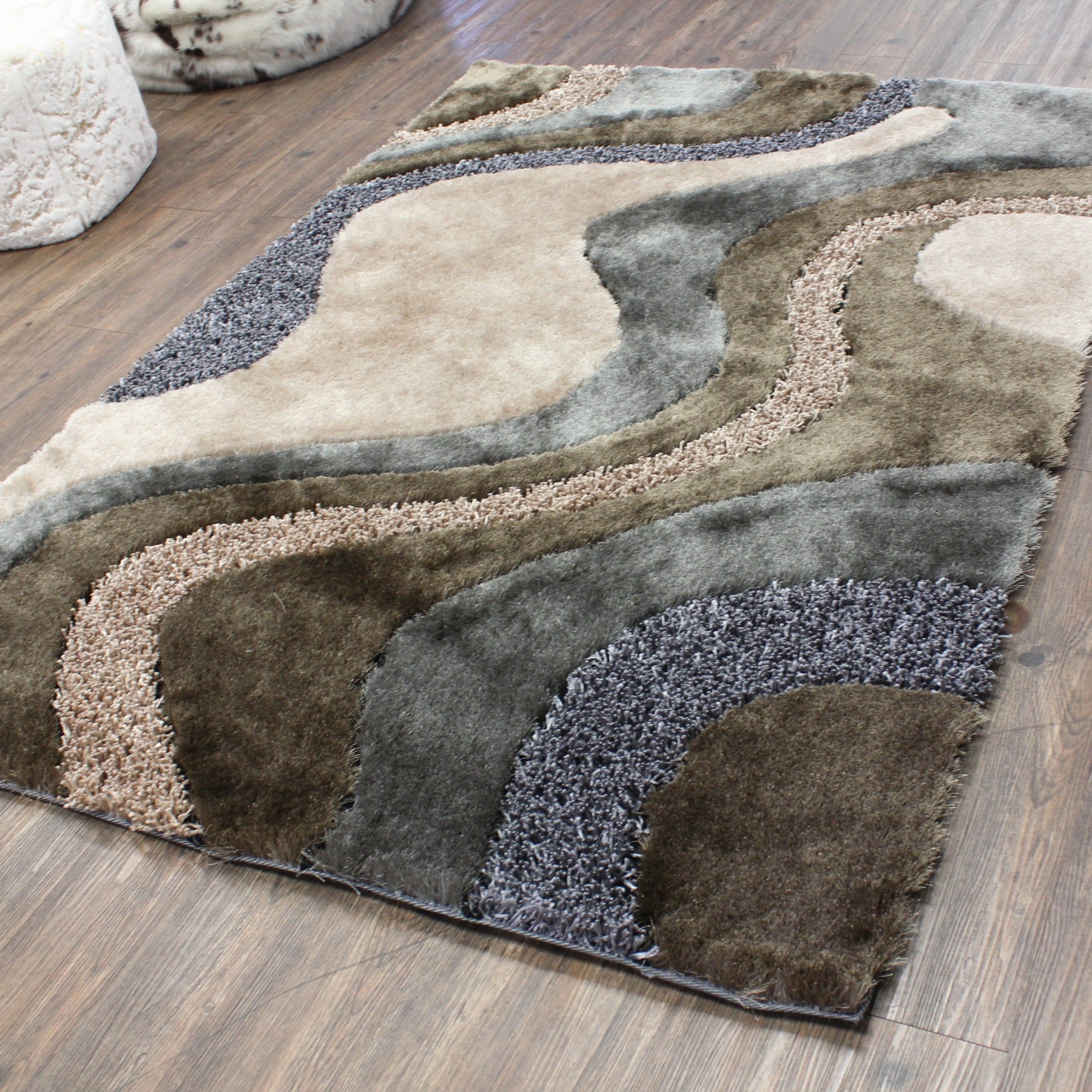 Luxury Shag Viscose Shiny Design Plush Area Rug/ Carpet - S.V.D DESIGN 29.