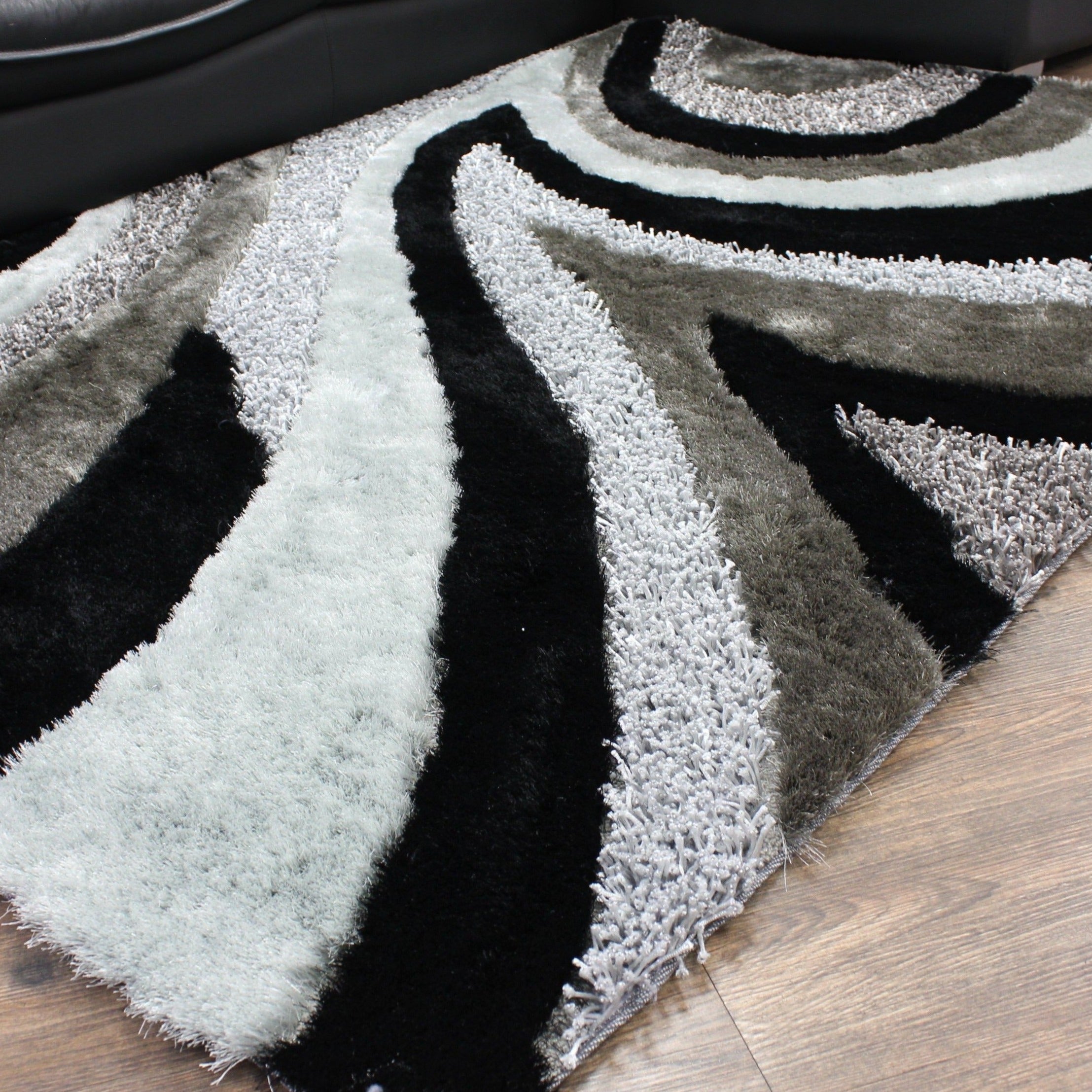Geometric Shag Thick Design Area Rug