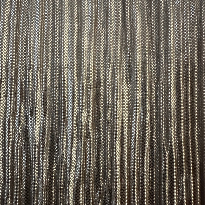 Elegant Premium Pleated Bodre Polyester Fabric | Spandex Palace