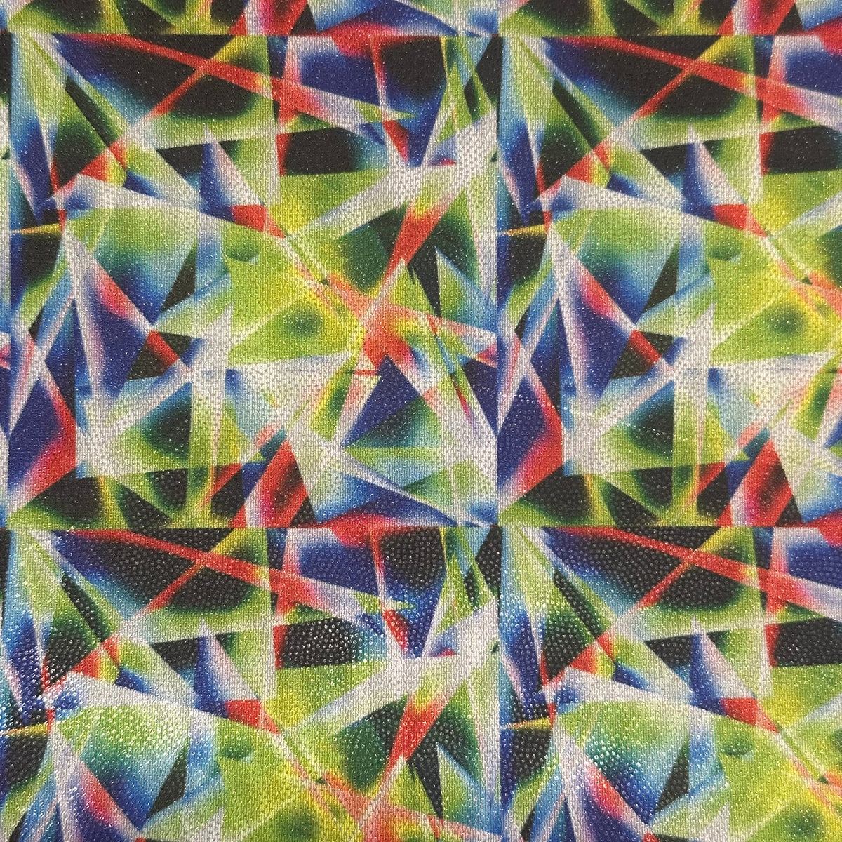 Geometric 4-Way Poly Spandex Digital Hologram Fabric | Spandex Fabric