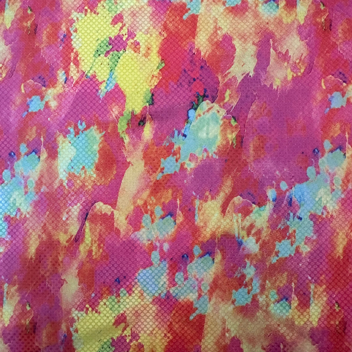 Volcano Radiant Luminous Splash Poly Stretch Fabric | Spandex Palace