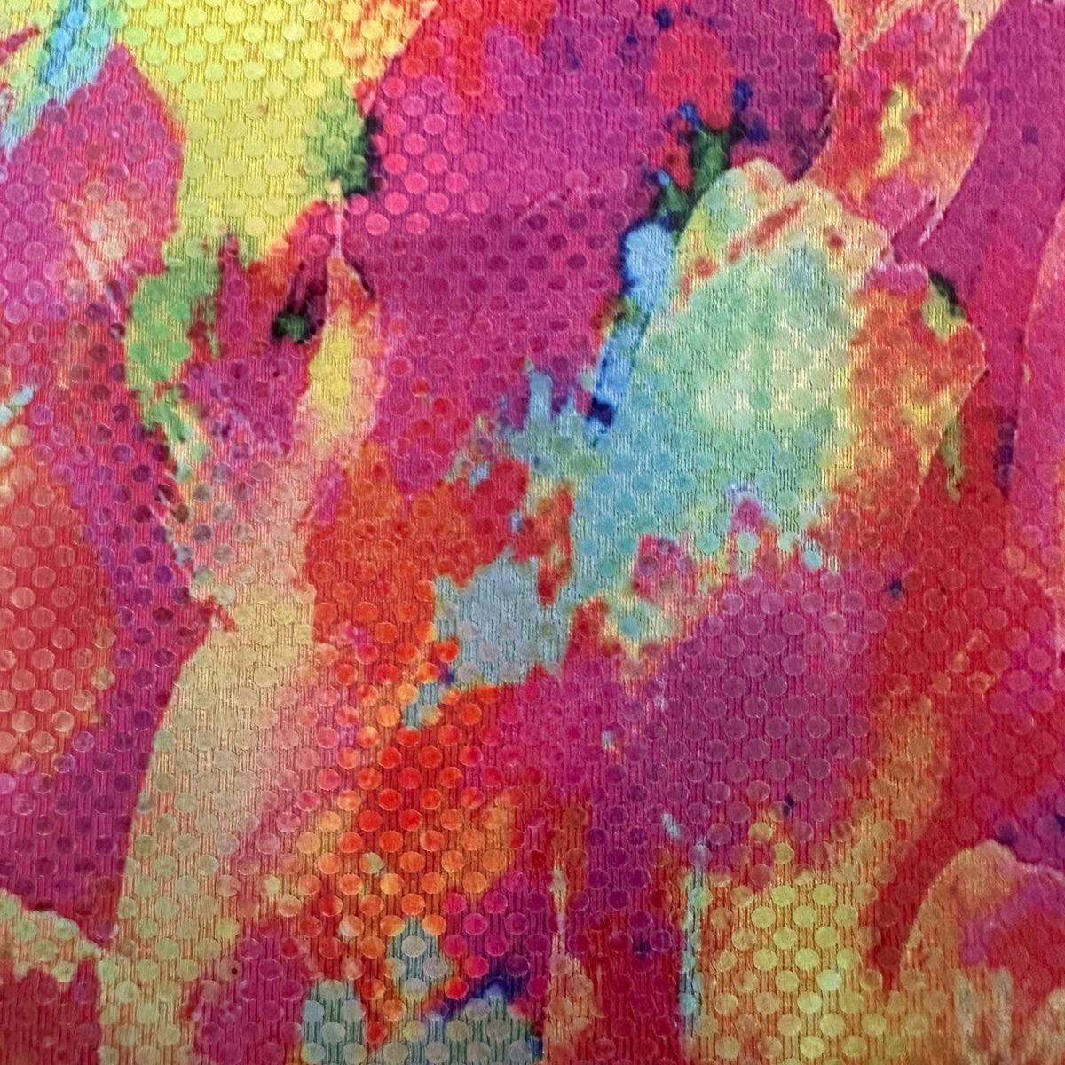 Volcano Radiant Luminous Splash Poly Stretch Fabric | Spandex Palace
