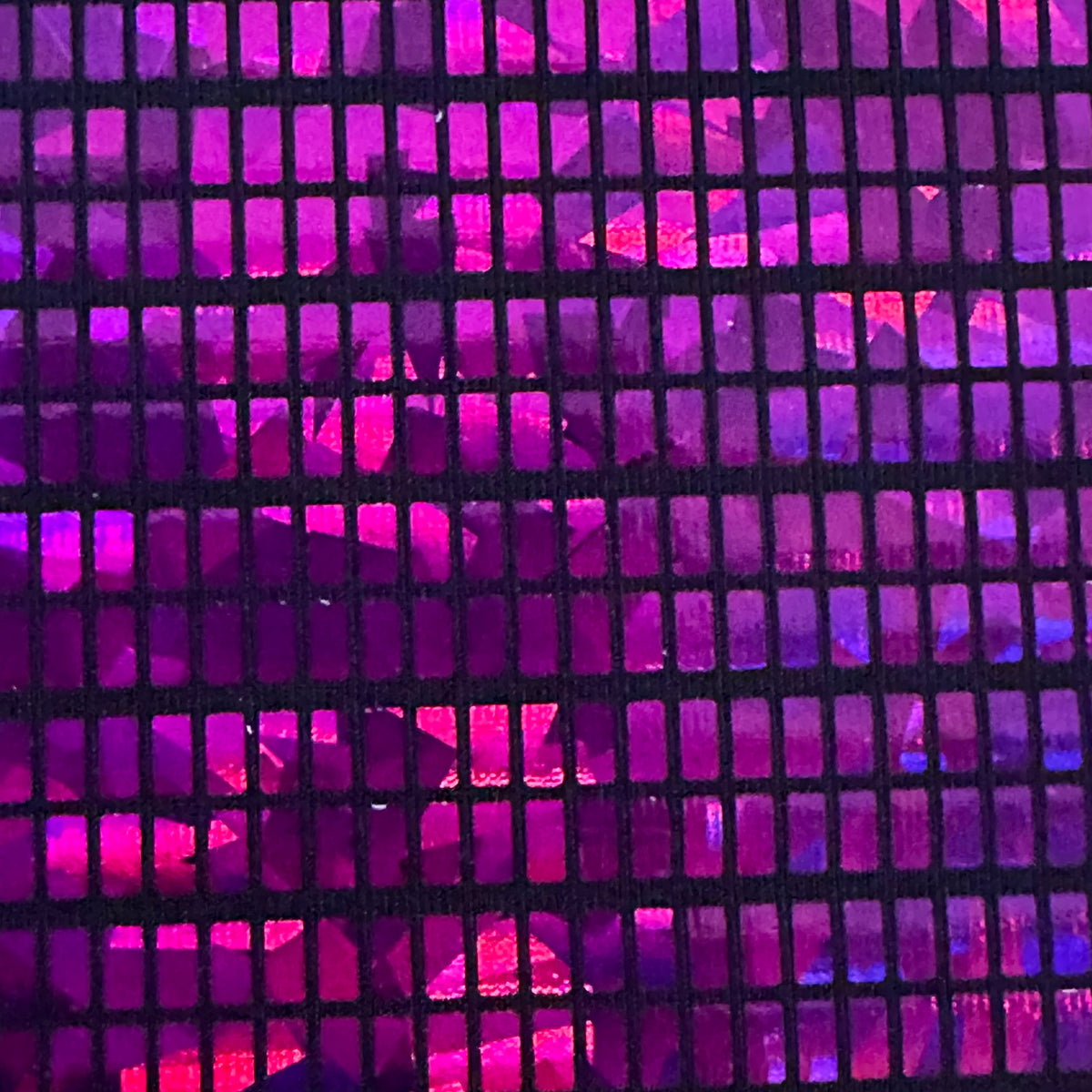 Hologram Disco 2-Way Sequin Foil Poly Stretch Fabric | Spandex palace