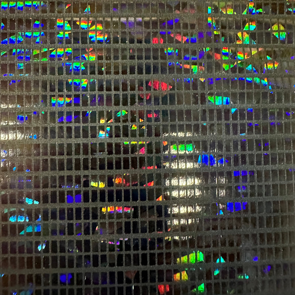 Hologram Disco 2-Way Sequin Foil Poly Stretch Fabric | Spandex palace