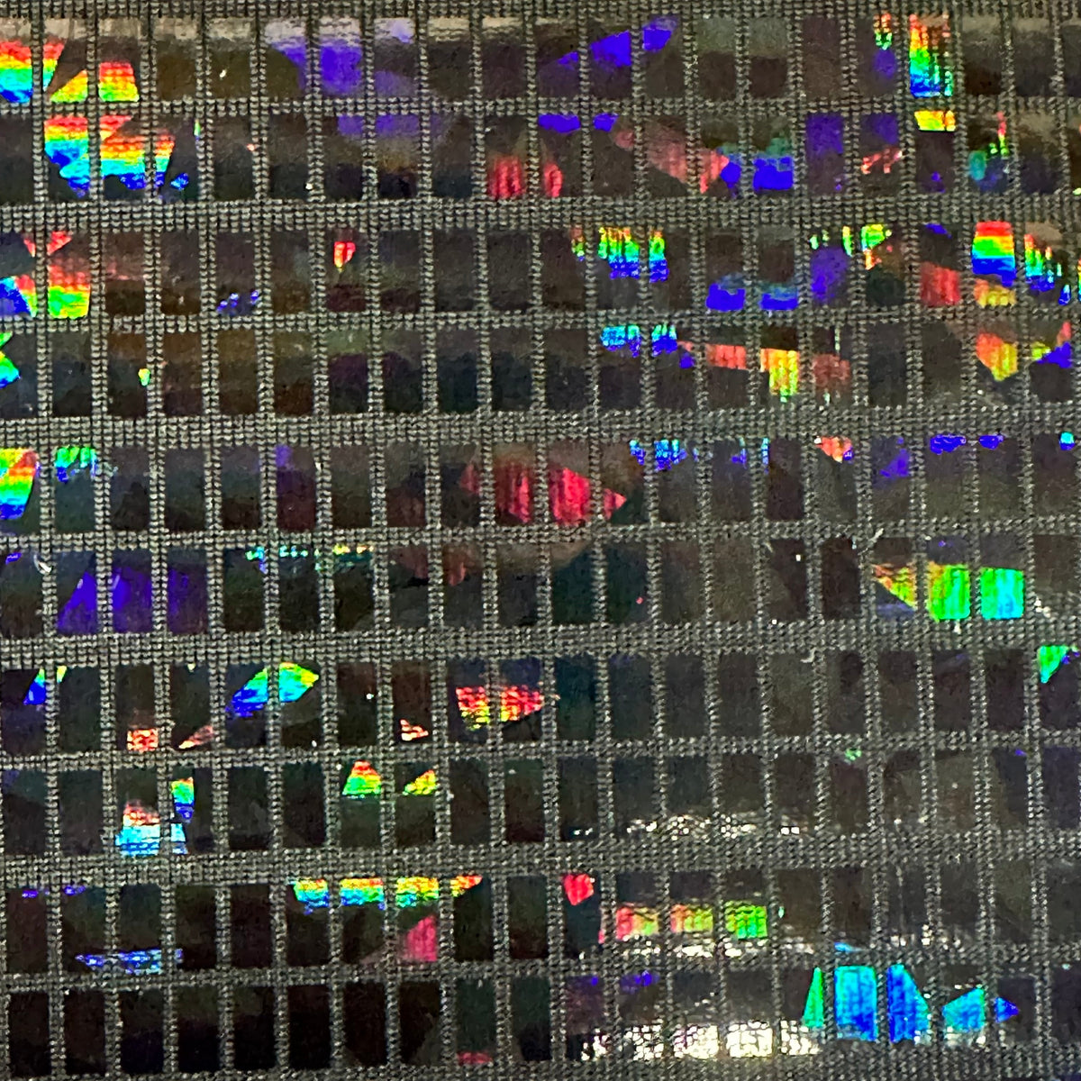Hologram Disco 2-Way Sequin Foil Poly Stretch Fabric | Spandex palace