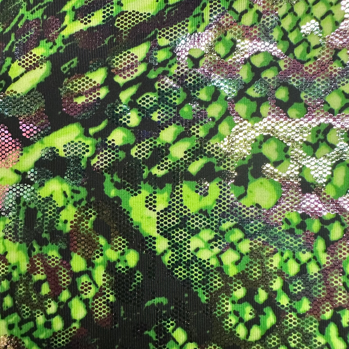 Snake 4-Way Stretch Luminous Illusion Print Fabric | Spandex Palace