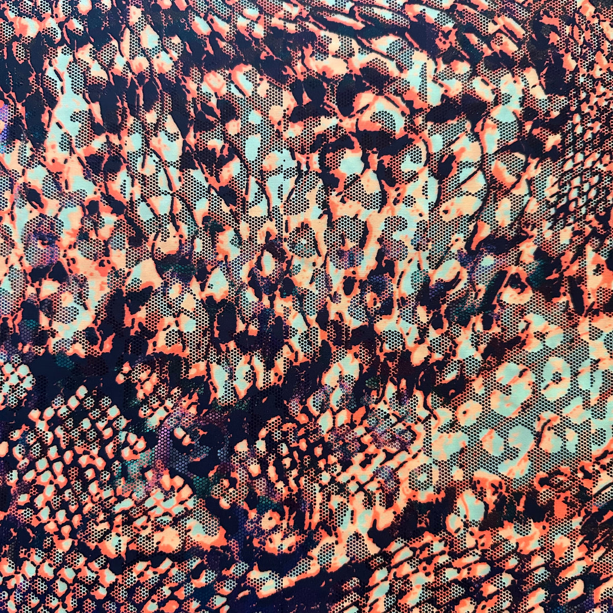 Snake 4-Way Stretch Luminous Illusion Print Fabric | Spandex Palace