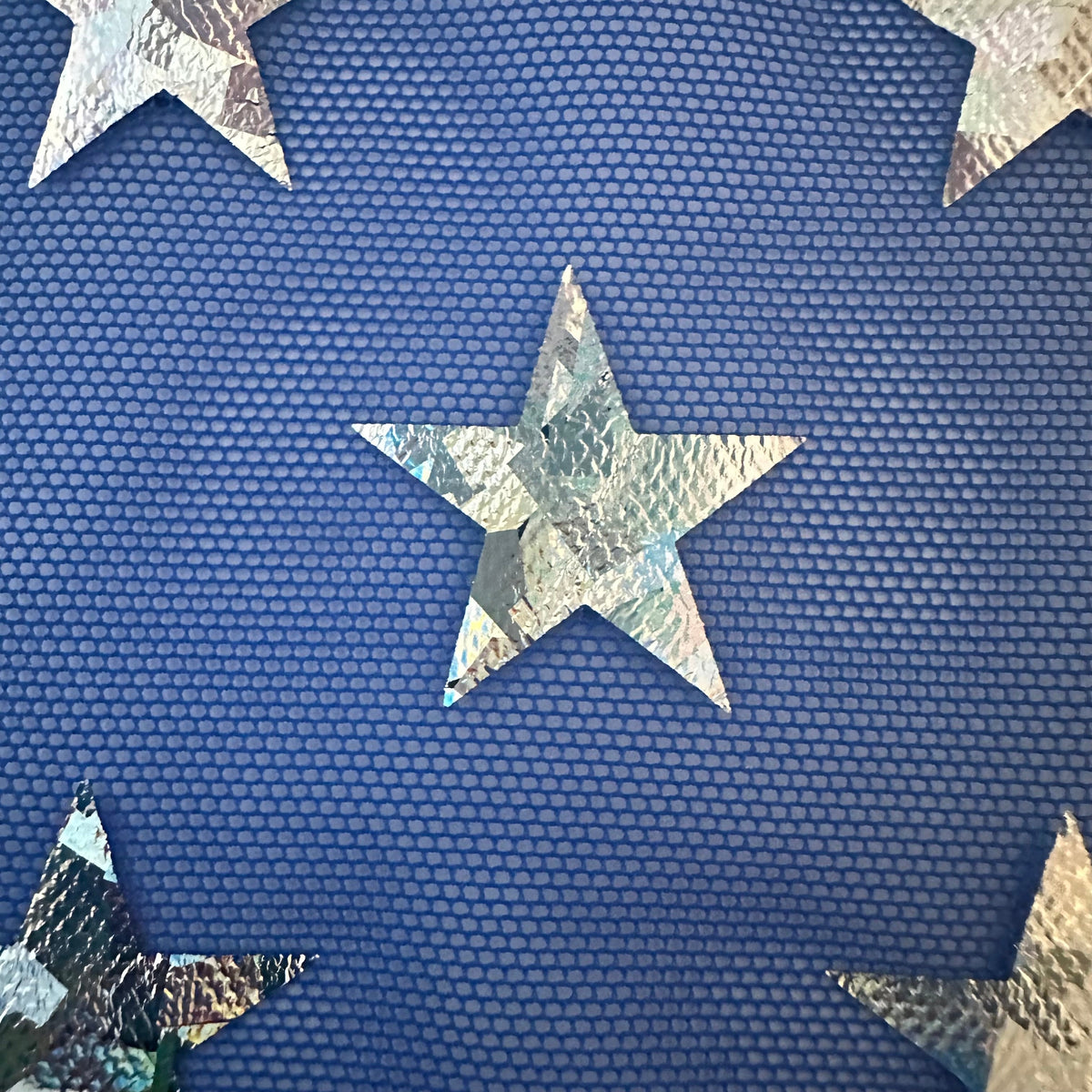 Holographic Star Power Mesh | Elite 4-Way Stretch at Spandex Palace
