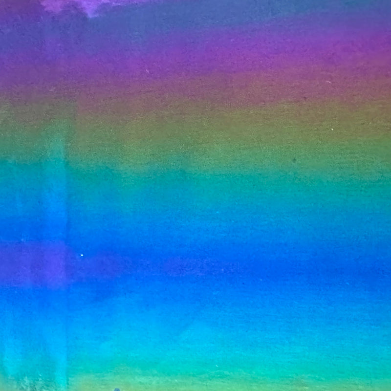 Vinyl Rainbow Bodre Polyester Fabric | Spandex Palace