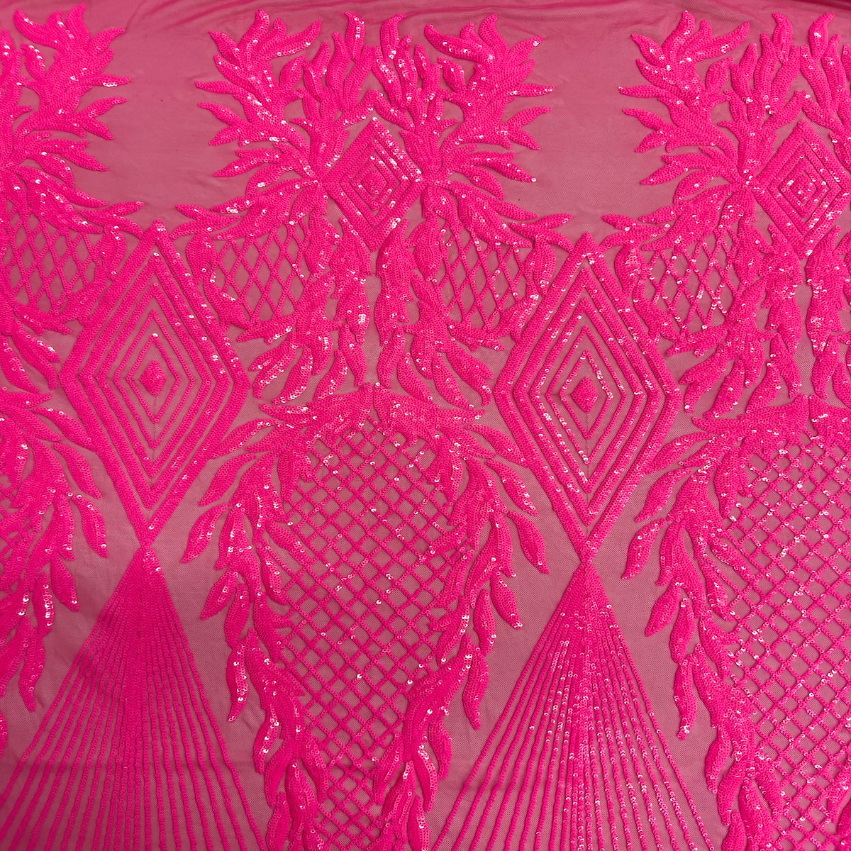 Alpica Geometric Stretch Sequins Fabric